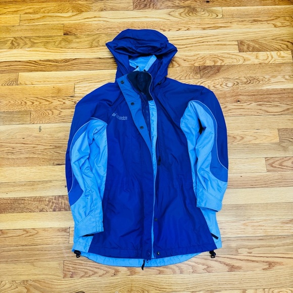 Columbia Blue Hooded Jacket - Picture 1 of 7